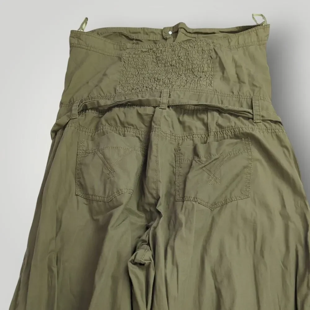 Ashley Stewart Women’s Size 12 Olive Green Strapless Cropped Jumpsuit Romper - Picture 8 of 11